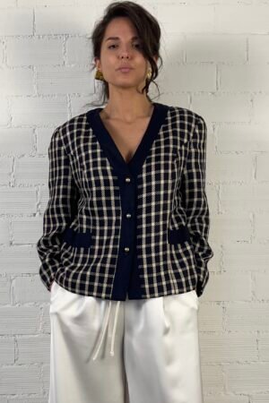Checkered blazer