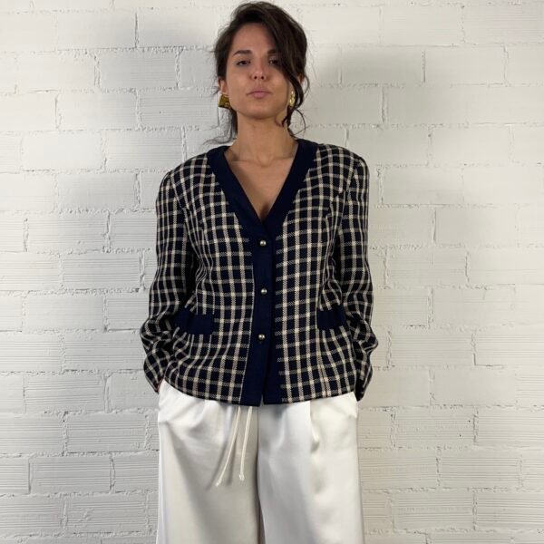 Checkered blazer