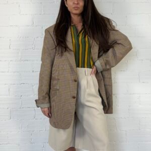 Houndstooth multicolored blazer