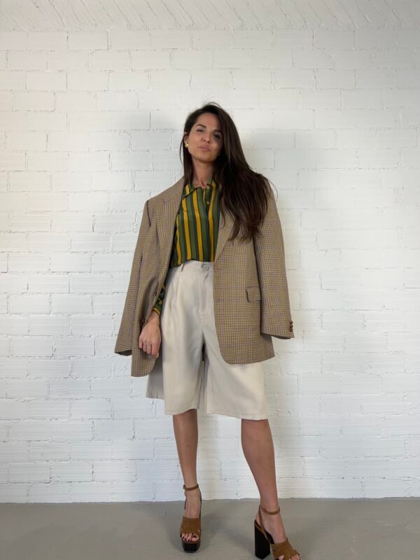 Houndstooth multicolored blazer