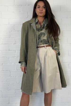 Doubleface trench coat