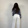 Guipure white jeans