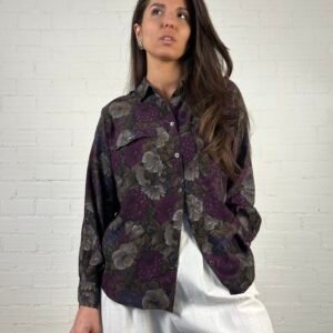 Dark floral shirt