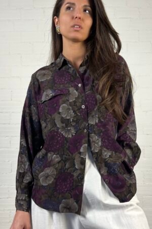 Dark floral shirt