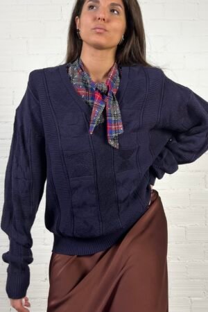 Purple wool sweater