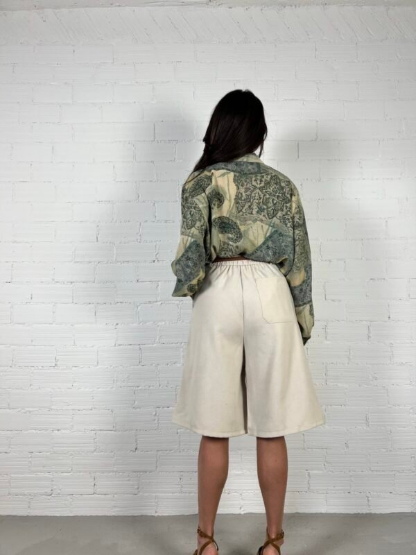 Beige bermuda pants