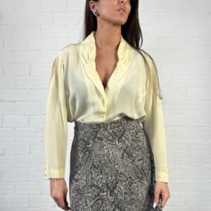 Polka dot silk shirt