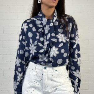 Detailed silk shirt