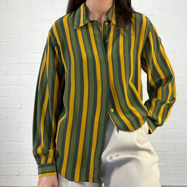 Striped silk shirt