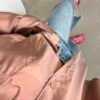 Dusty pink silk shirt