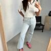Straight highwaist denim