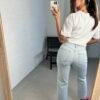 Straight highwaist denim
