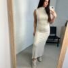 Cream soft dress