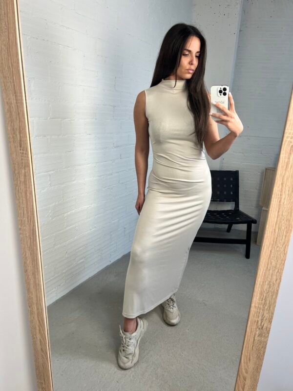 Cream soft dress