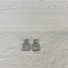 Heart silver earrings