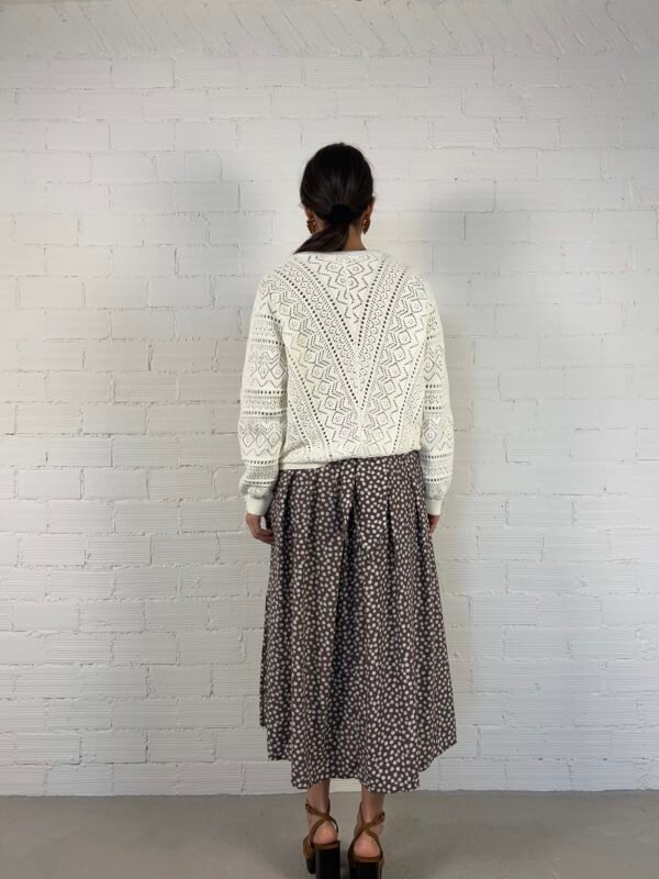 Crochet white cardigan