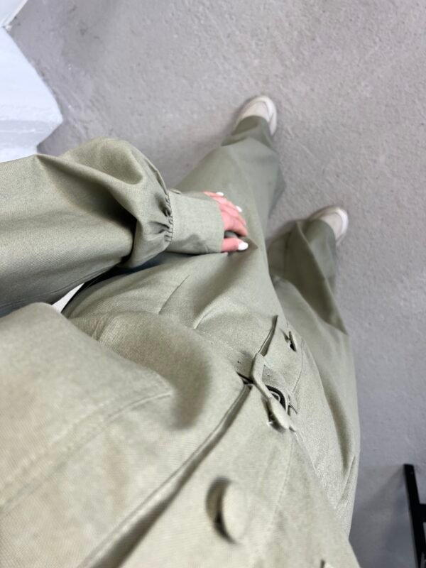 Linen khaki jumpsuit