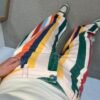 Multicolor striped denim
