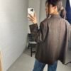 Brown striped blazer