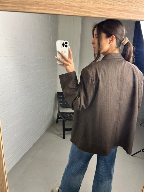 Brown striped blazer