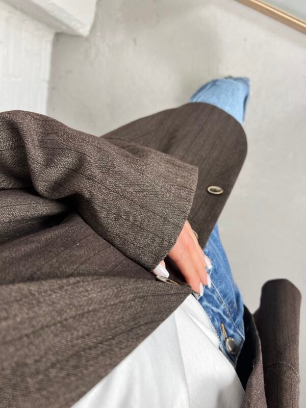 Brown striped blazer