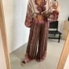 Paisley satin pants