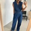 IMG_1248 Denim sleeveless jumpsuit