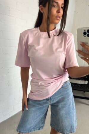 IMG_1292 Rutched pink T-shirt