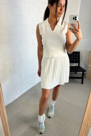 White tennis set