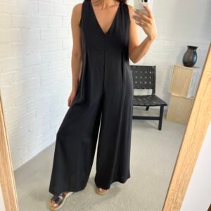 Black loose jumpsuit